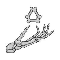bone human halloween illustration vector