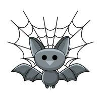 bat  halloween illustration vector