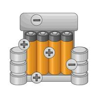 battery electric illustration vector