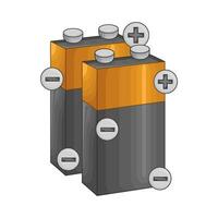 battery electric illustration vector