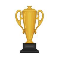 trophy gold winner illustration vector