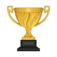 trophy gold winner illustration vector