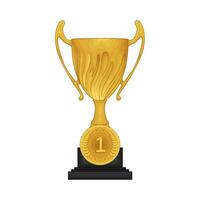 trophy gold winner illustration vector