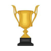 trophy gold winner illustration vector