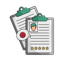 feedback customer in file illustration vector