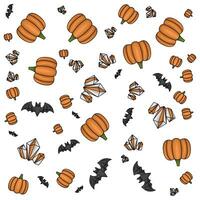 halloween pattern illustration vector