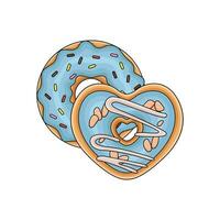 donut sweet illustration vector