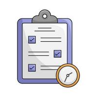 task list in clipboard illustration vector