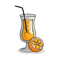 lemon drink illustration vector