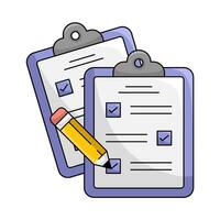 task list in clipboard illustration vector