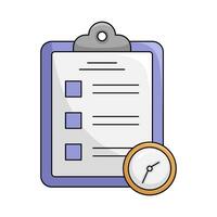 task list in clipboard illustration vector