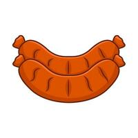 sausage food   illustration vector