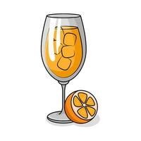 lemon drink illustration vector