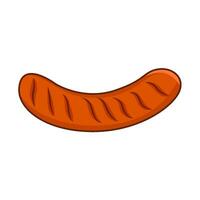 sausage food   illustration vector