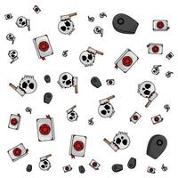 halloween pattern illustration vector