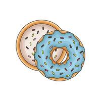 donut sweet illustration vector