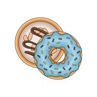 donut sweet illustration vector