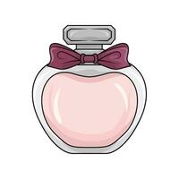 ribbon in parfume bottle spray vector