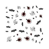 pattern halloween illustration vector