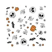 pattern halloween illustration vector