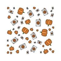 pattern halloween illustration vector