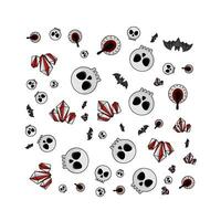 pattern halloween illustration vector