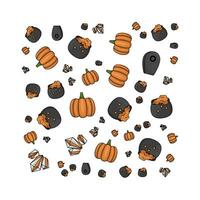 pattern halloween illustration vector