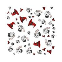 pattern halloween illustration vector