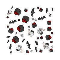 pattern halloween illustration vector