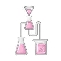 laboratorium potion bottle illustration vector