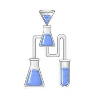 laboratorium potion bottle illustration vector