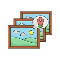 picture with location  illustration vector