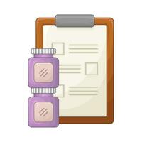 jar with file illustration vector