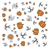 halloween pattern illustration vector