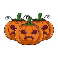 ilustración de calabaza de halloween vector