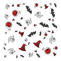 halloween pattern illustration vector