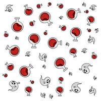 halloween pattern illustration vector