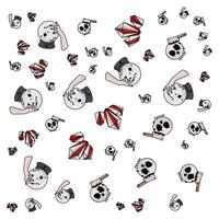 halloween pattern illustration vector