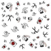 halloween pattern illustration vector