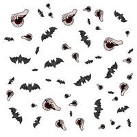 halloween pattern illustration vector