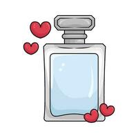 parfume with love  illustration vector