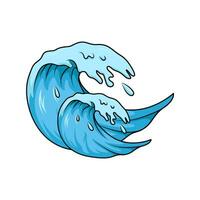 sea wave illustration vector