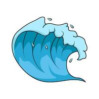 sea wave illustration vector