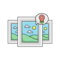 picture with location  illustration vector