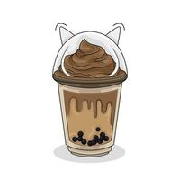 ice cream chocolate illustration vector