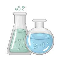 laboratorium potion bottle illustration vector