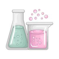 laboratorium potion bottle illustration vector