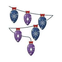 christmas lamp decoration  illustration vector