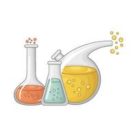 laboratorium potion bottle illustration vector
