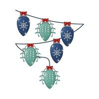 Navidad lámpara decoración ilustración vector